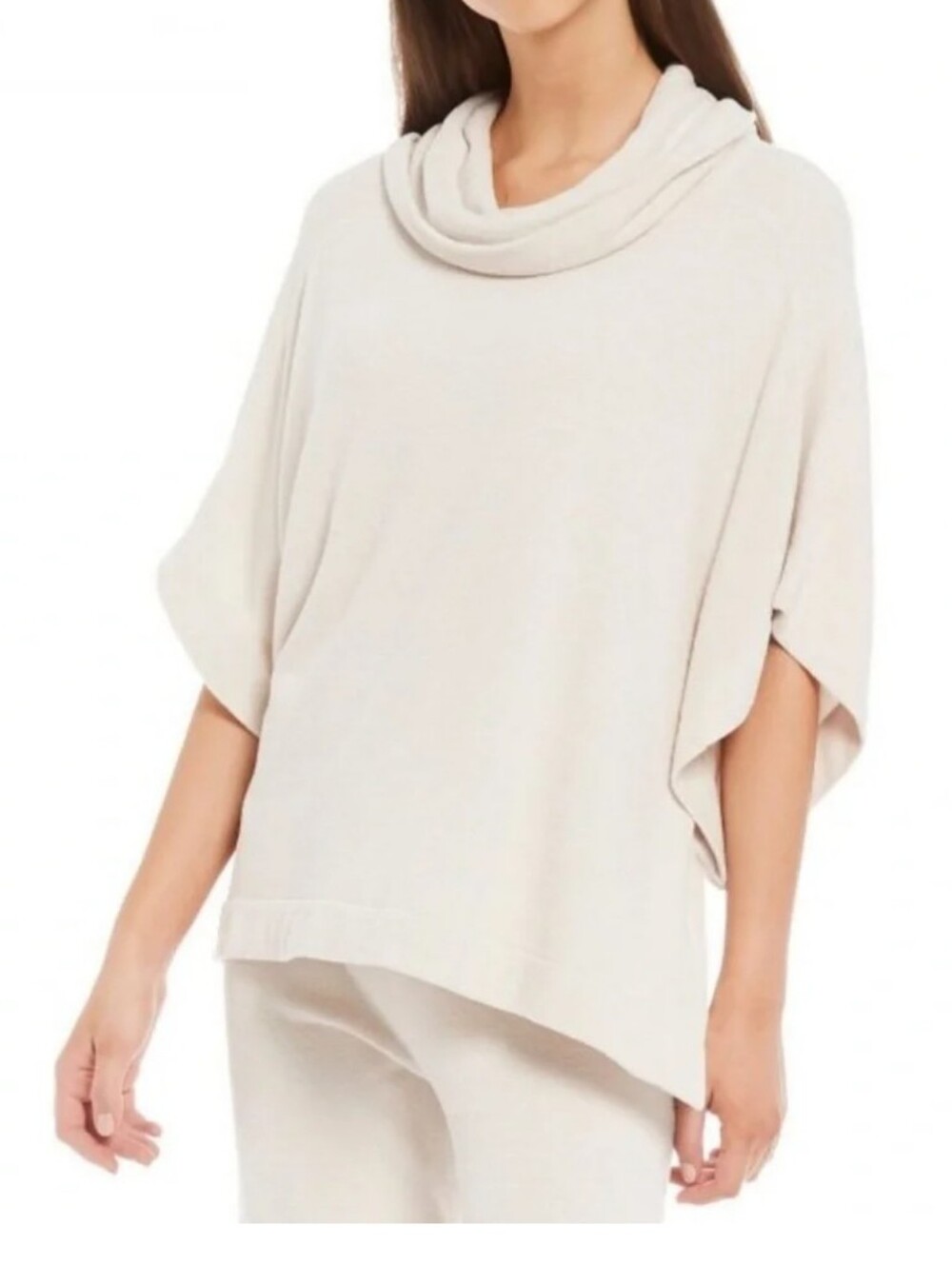 Barefoot Dreams Cozy Chic Light Cowlneck Poncho S/M